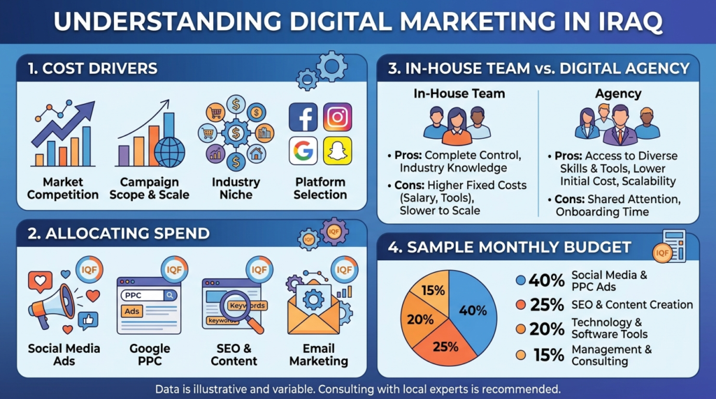 Digital Marketing Costs in Iraq: What to Budget