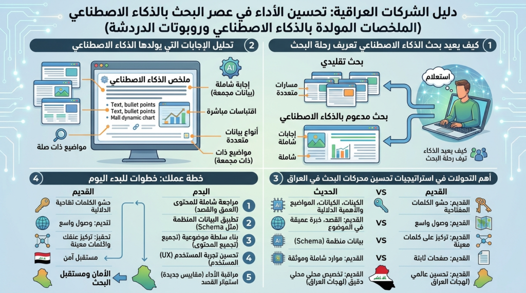 سيو الذكاء الاصطناعي: كيف يغيّر البحث في العراق