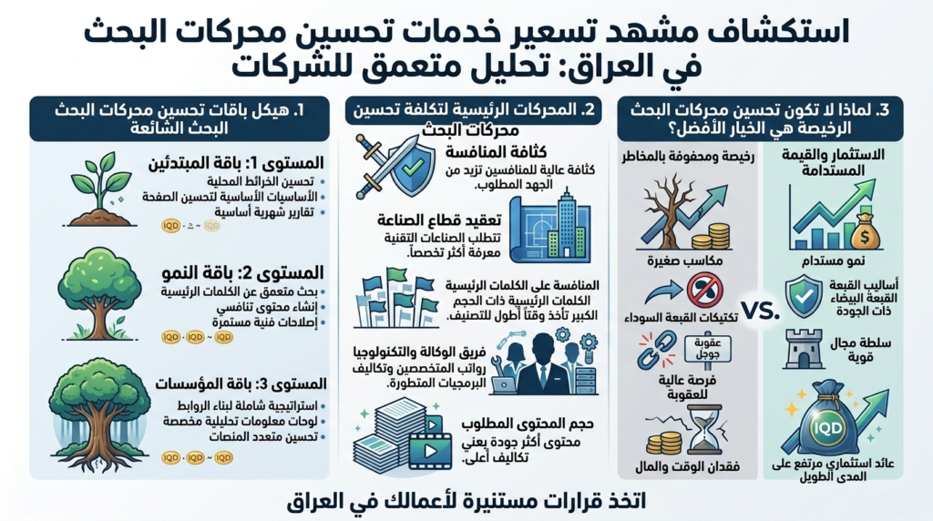 أسعار السيو في العراق: ماذا تتقاضى الوكالات ولماذا