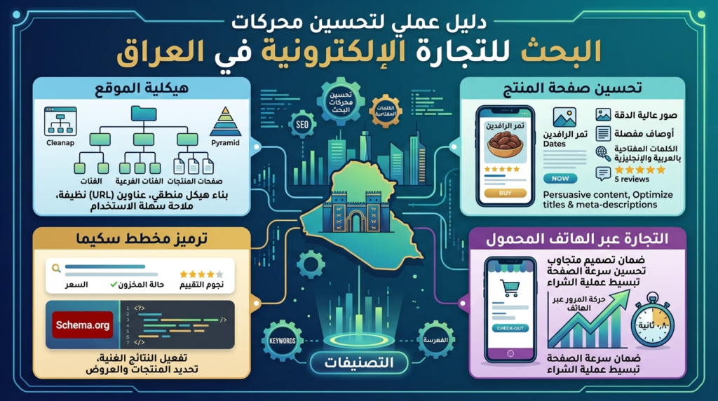 سيو التجارة الإلكترونية في العراق: كيف ترتب متجرك