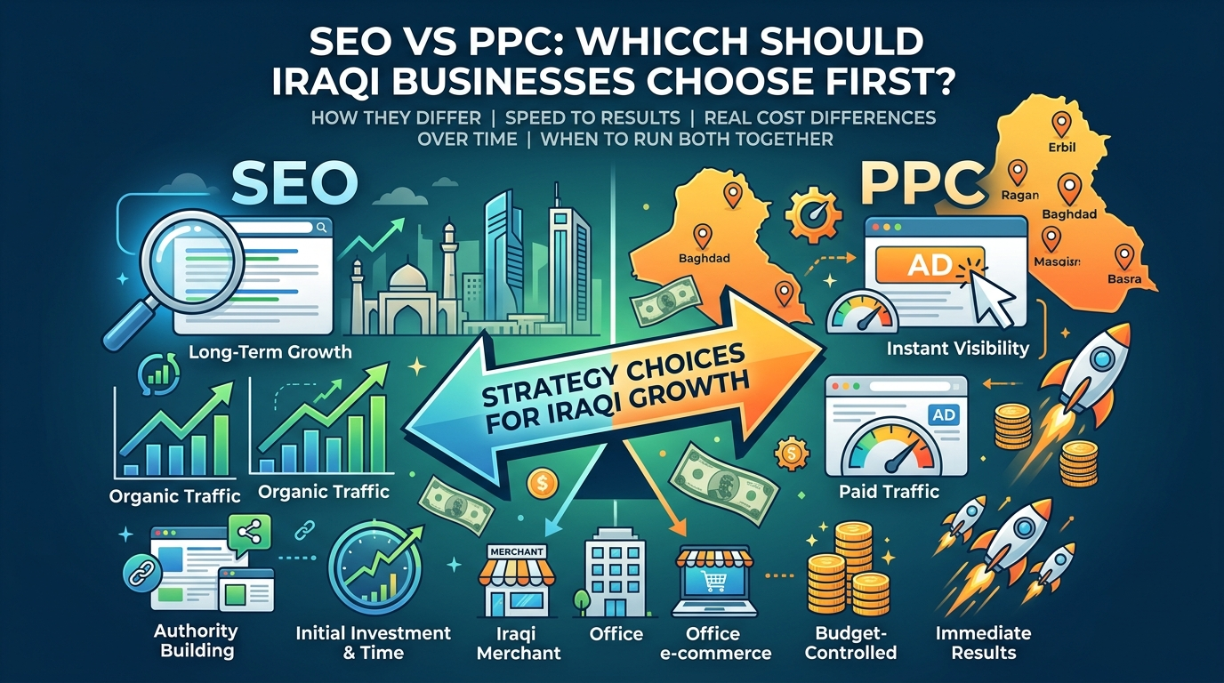 SEO vs PPC: Which Should Iraqi Businesses Choose First?