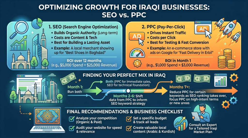 SEO vs PPC: Which Should Iraqi Businesses Choose First?