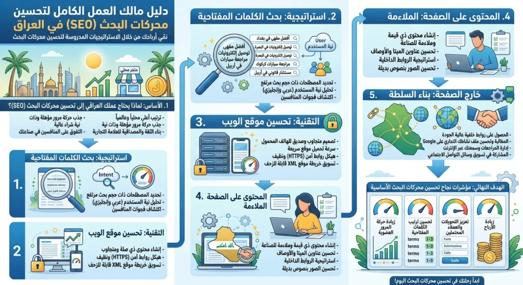 خدمات السيو في العراق: الدليل الشامل لأصحاب الأعمال