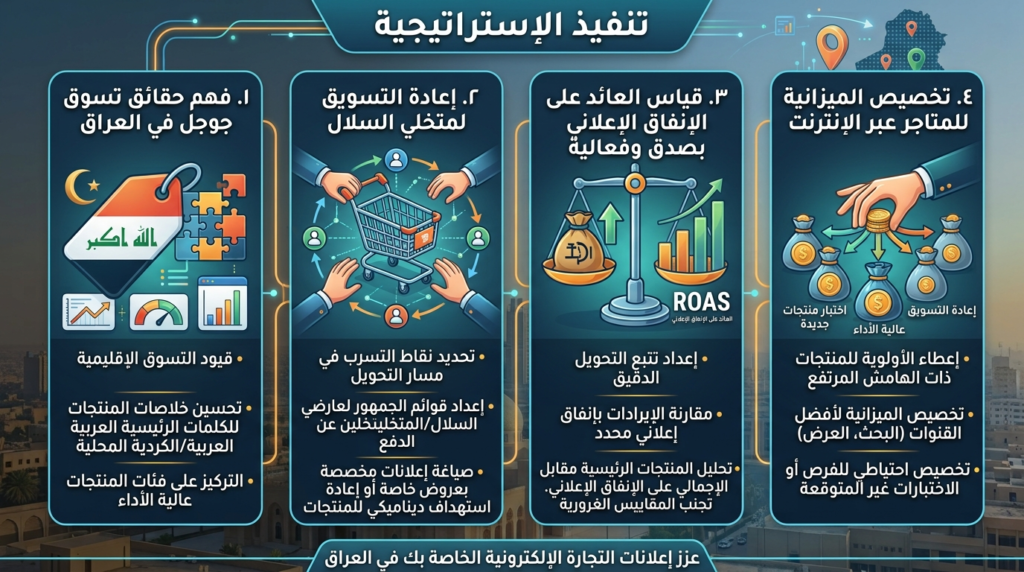 الاعلانات المدفوعة بالنقرة للتجارة الإلكترونية: إدارة المبيعات في السوق العراقي