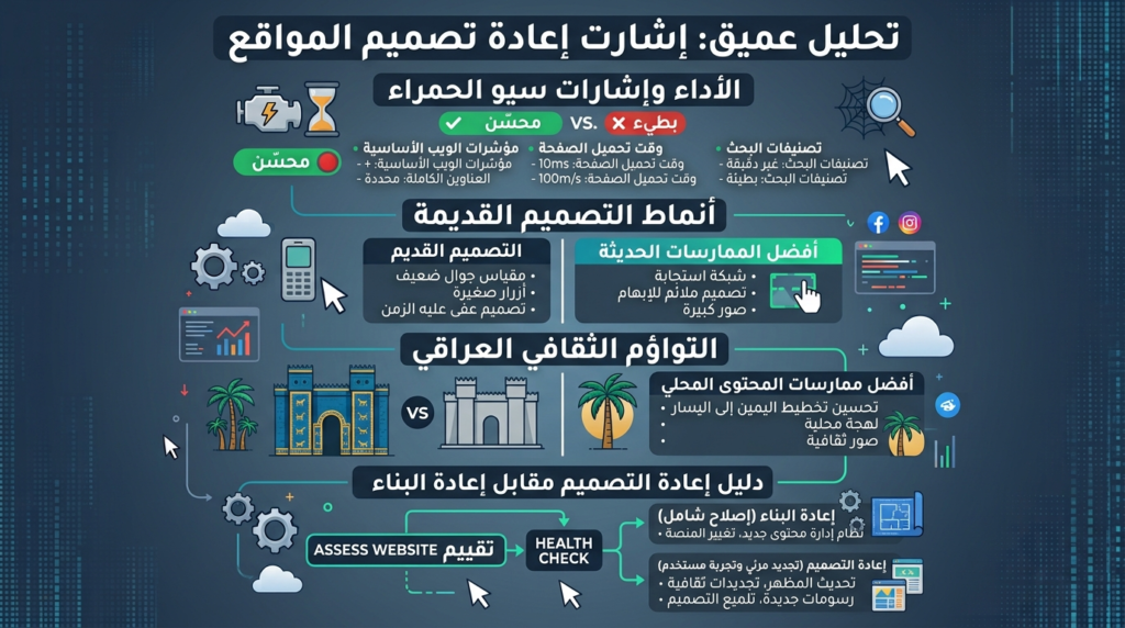 إعادة تصميم الموقع: علامات تحتاج شركتك العراقية إليها