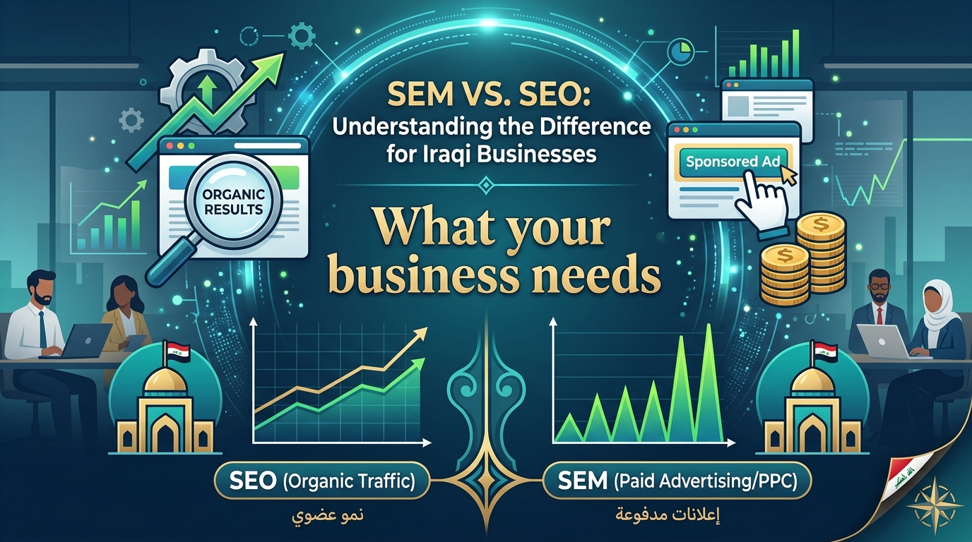 SEM vs SEO: Understanding the Difference for Iraqi Businesses