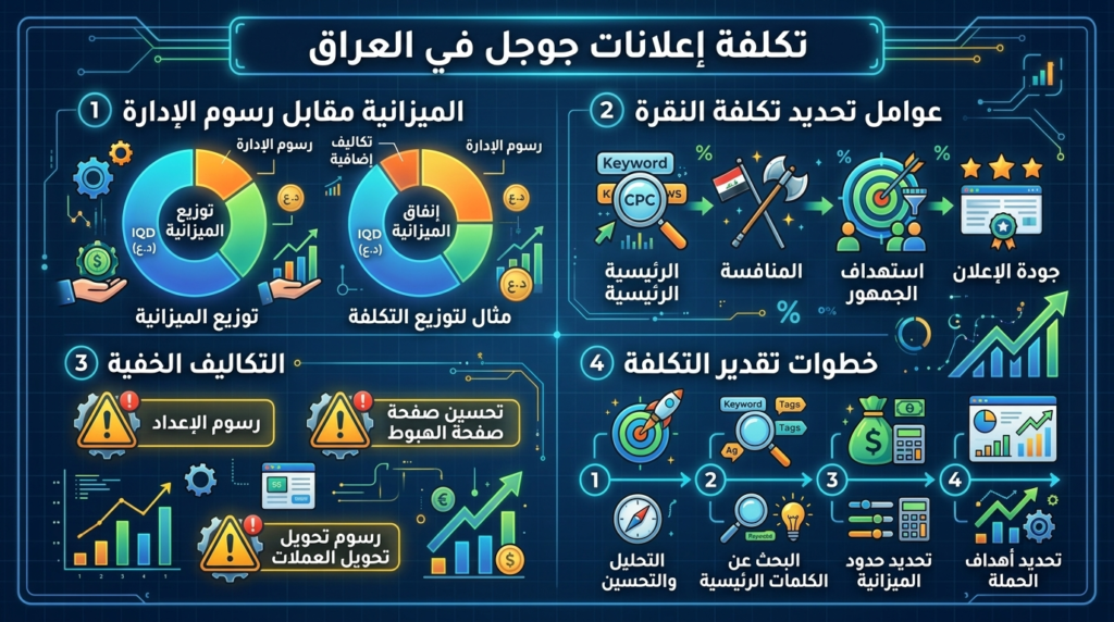 كم تكلفة إعلانات جوجل في العراق؟