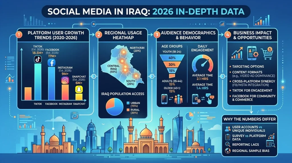 Best Social Media Platforms for Iraqi Businesses (2026 Data)