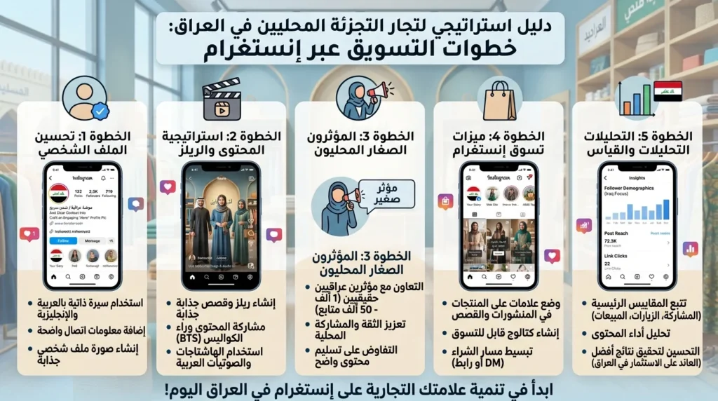 التسويق عبر إنستغرام للعلامات التجارية العراقية للتجزئة