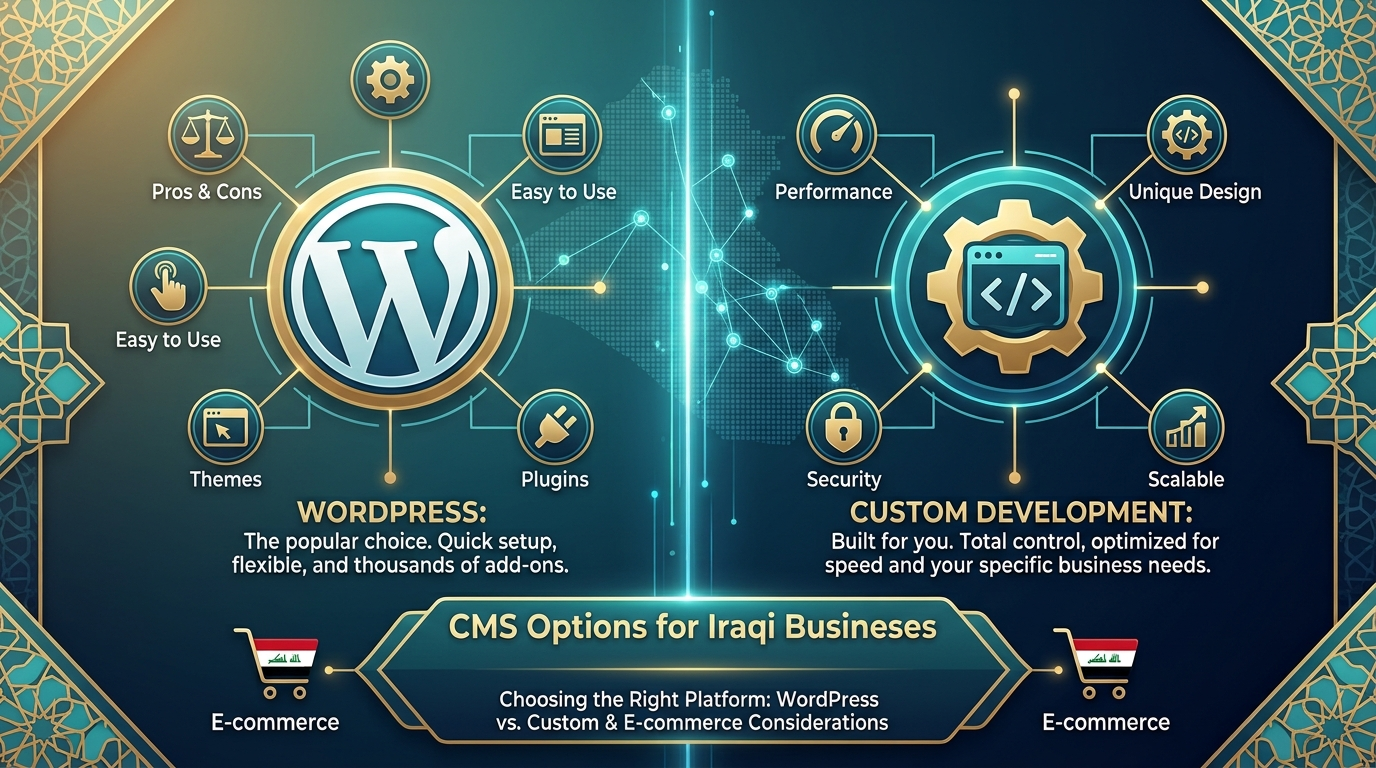 CMS Options for Iraqi Businesses: WordPress vs Custom