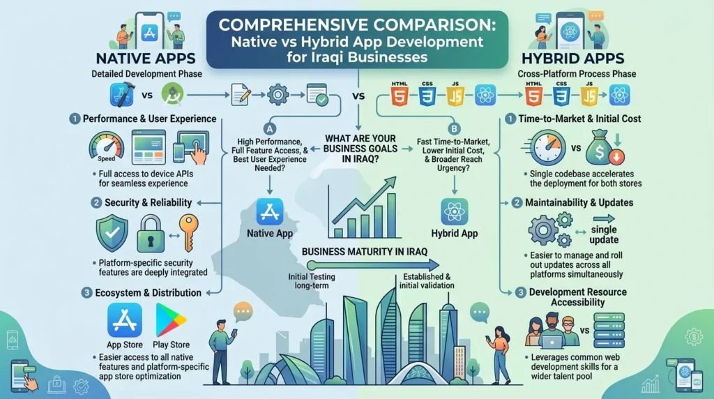 Native vs Hybrid Apps: Which Is Right for Iraqi Businesses?
