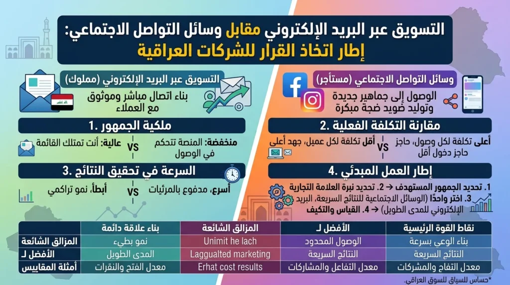 التسويق عبر البريد الإلكتروني مقابل وسائل التواصل الاجتماعي