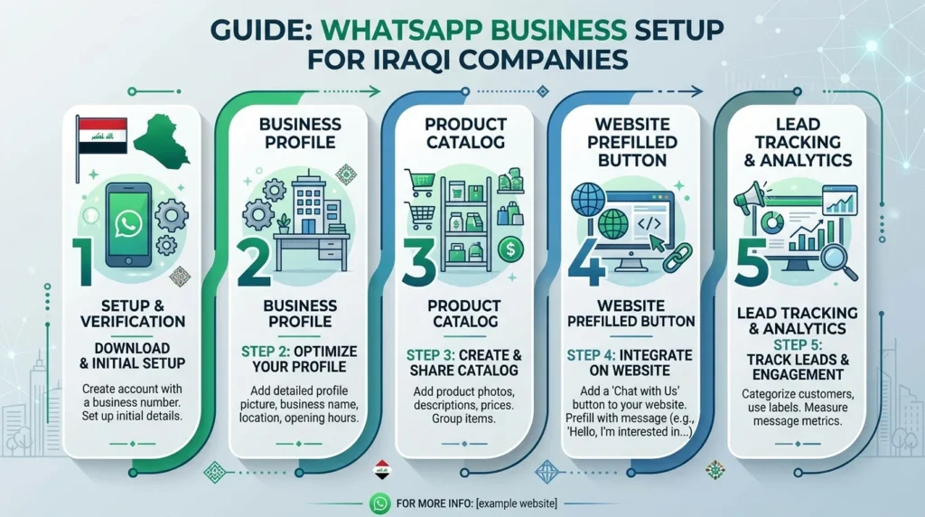 WhatsApp Business for Iraqi Companies: Setup & Tracking