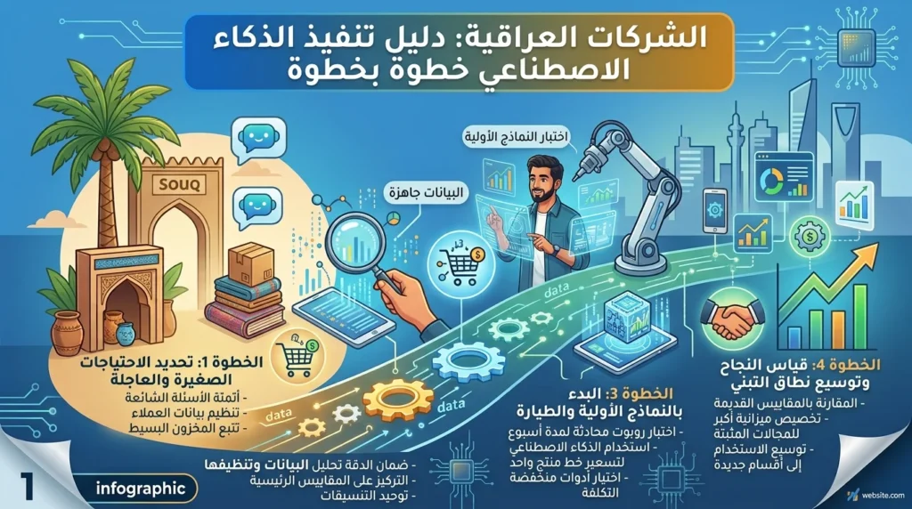 الذكاء الاصطناعي للشركات العراقية: من أين تبدأ