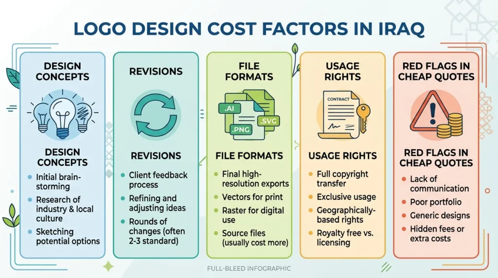 Logo Design Cost in Iraq: What Drives the Price