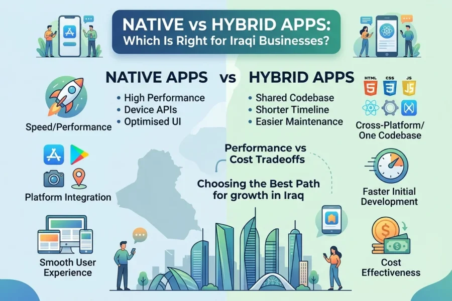 Native vs Hybrid Apps: Which Is Right for Iraqi Businesses?