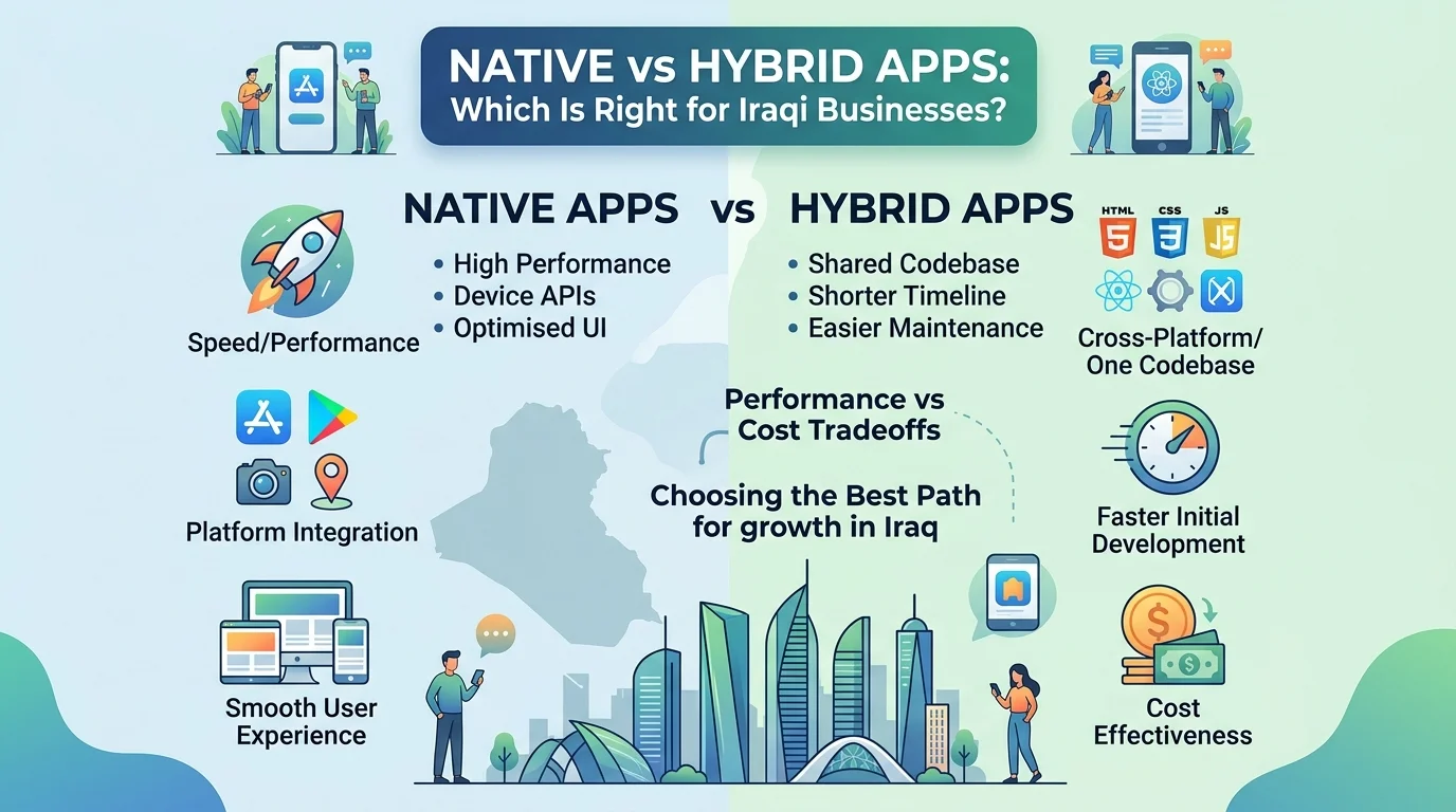 Native vs Hybrid Apps: Which Is Right for Iraqi Businesses?
