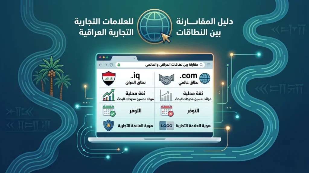 دومين iq: دليل تسجيل نطاق .iq للشركات العراقية 