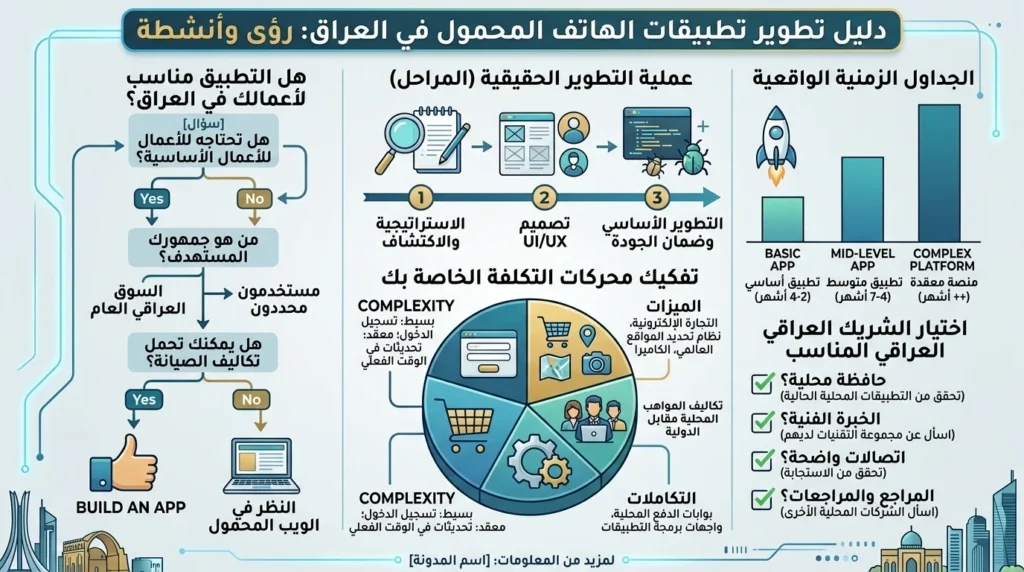 تطوير تطبيقات الجوال في العراق: التكاليف والعملية