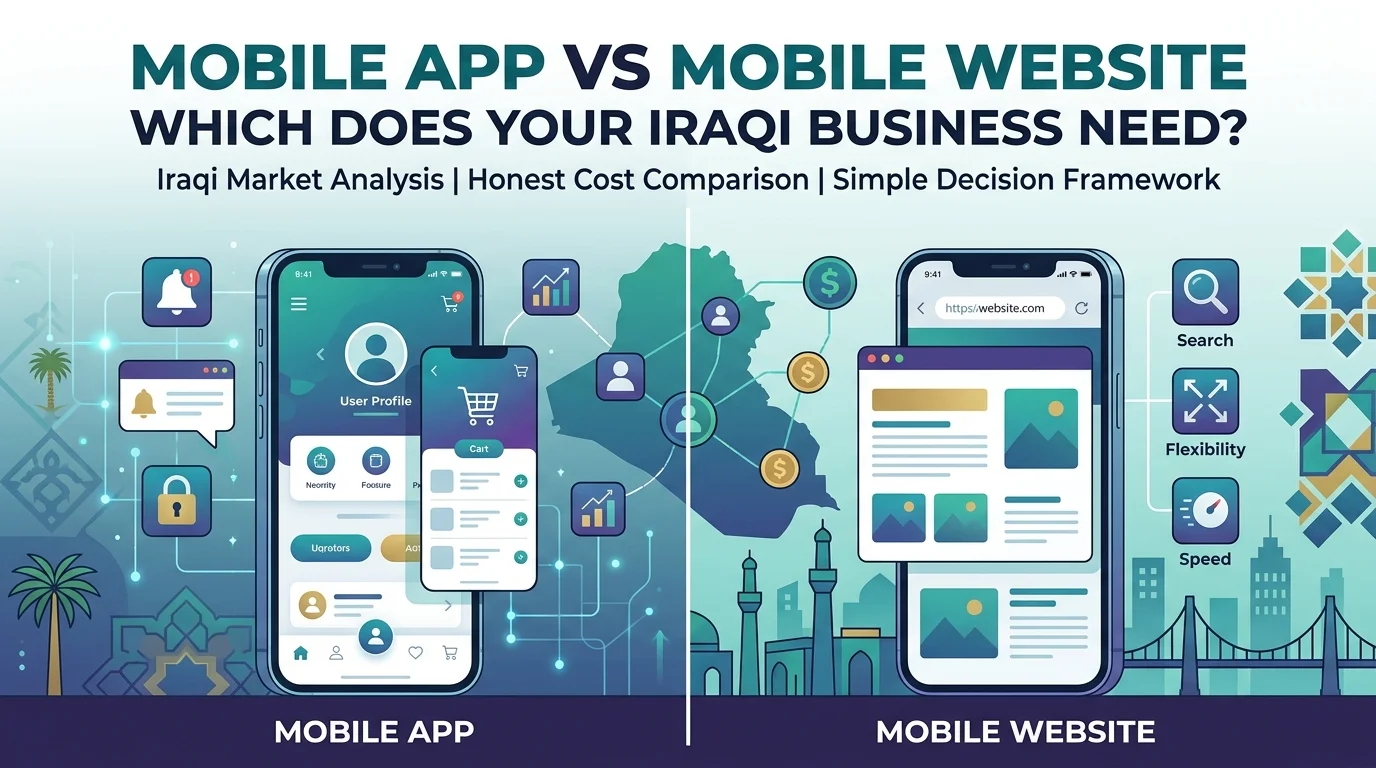 Mobile App vs Mobile Website: Which Does Your Iraqi Business Need?