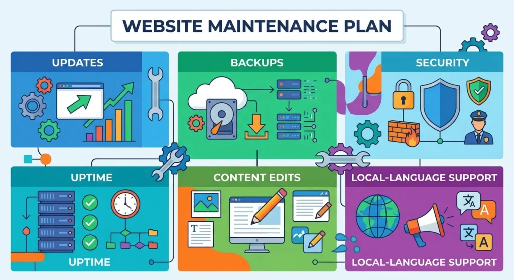 Website Maintenance in Iraq: What a Plan Should Cover