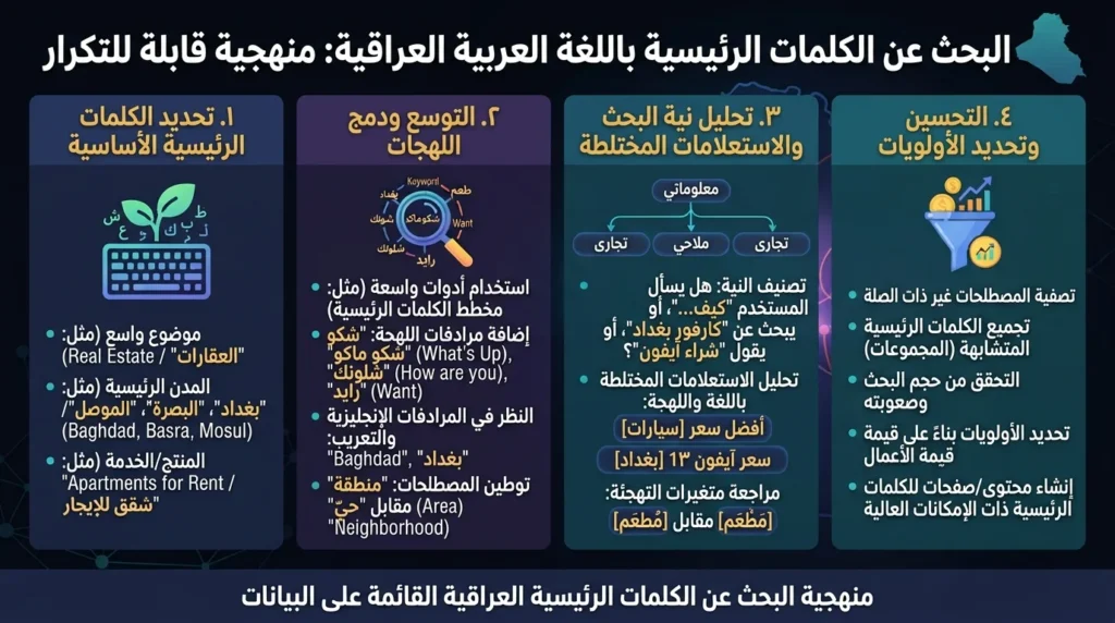 البحث عن الكلمات المفتاحية بالعربية: كيف يبحث العراقيون